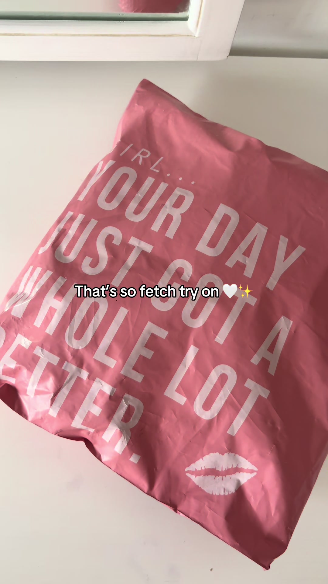 TikTok post by @floss.screeton for THATSSOFETCH.COM.AU. Caption reads: @Thats So Fetch UK Try on haul! #thatssofetchhaul....