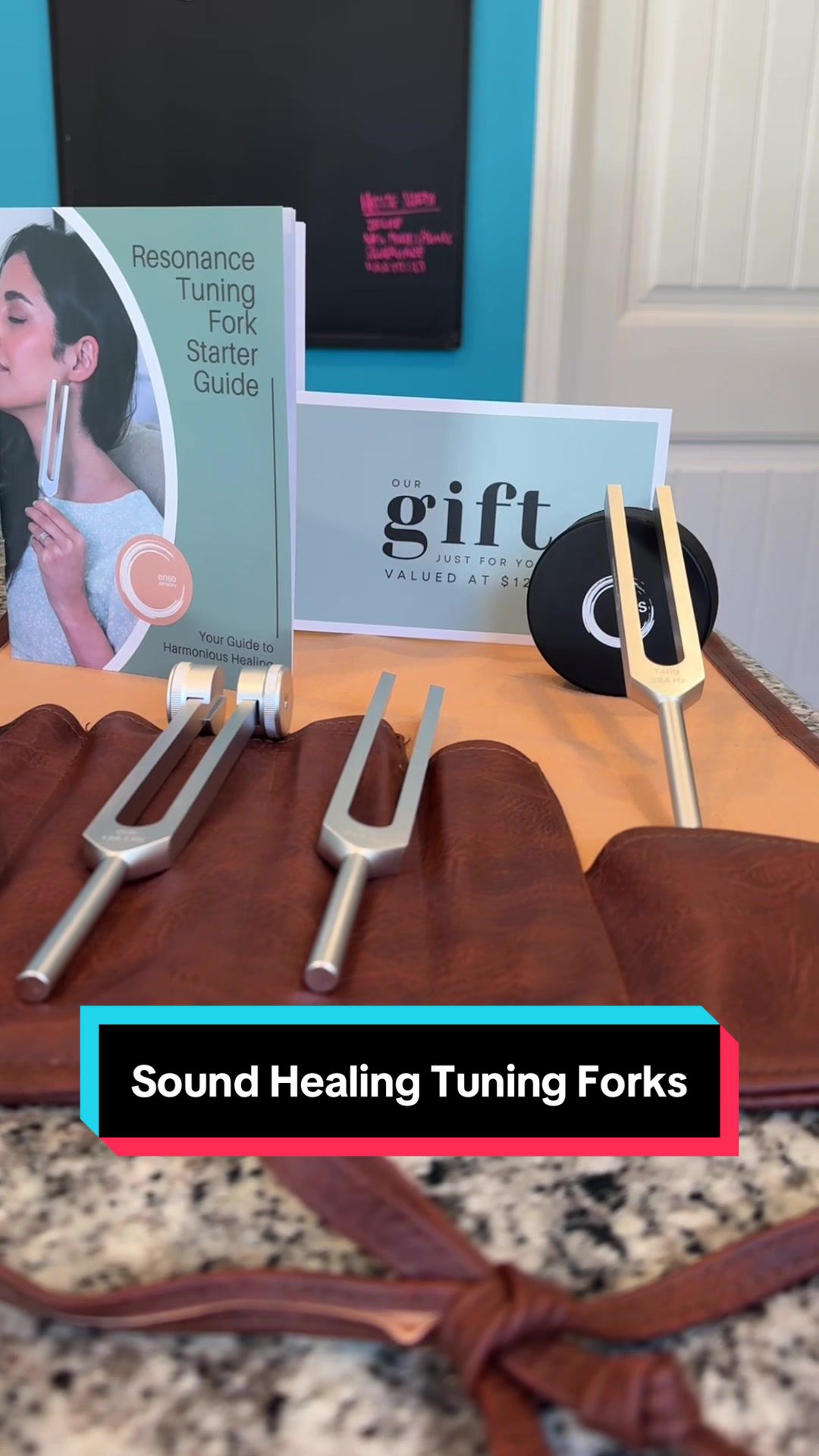 TikTok post by @graveyardgoonz for Enso Sensory. Caption reads: [...] #tuningforks #tiktokshopcreatorpicks @enso....