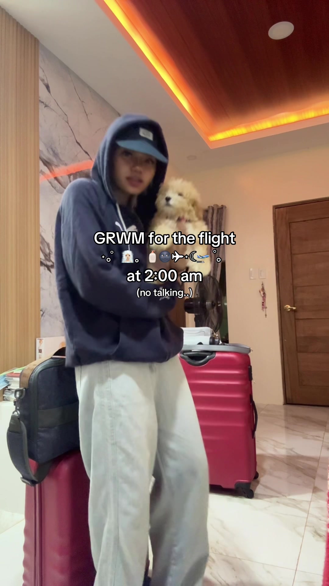 TikTok post by @axltrlo for Colgate. Caption reads: GRWM for 3 minutes ! 🧢 Use code “AXL10” for 10%....