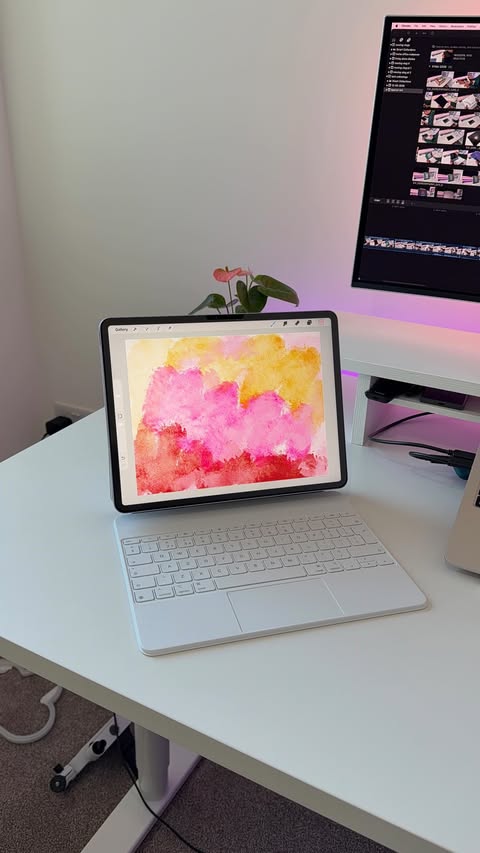 Instagram post by @isiomavlogs for Paperlike. Caption reads: [...] ‘ipad’ for links 💗 new iPad = new....