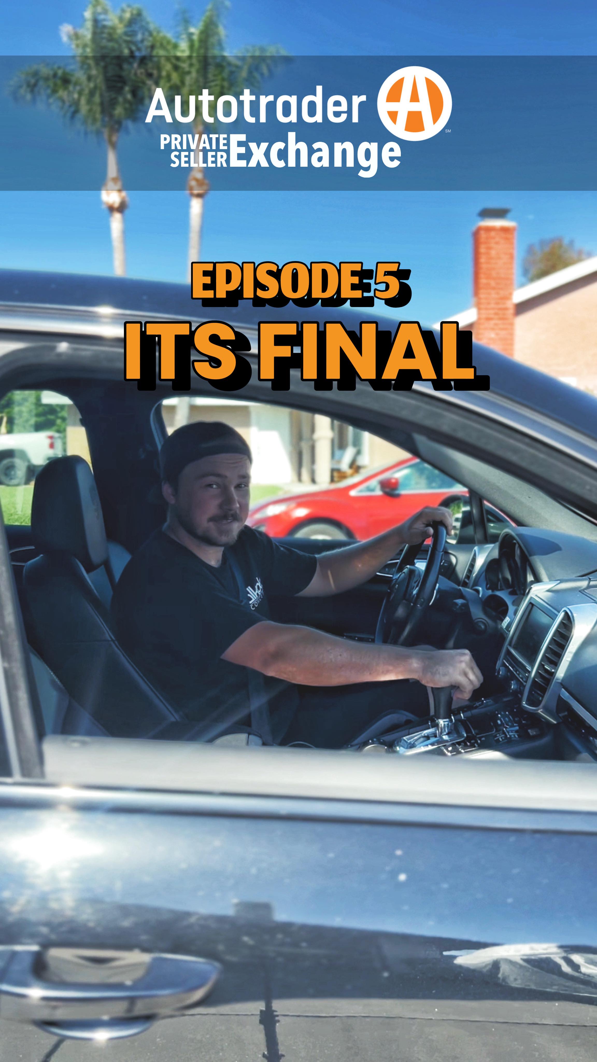 Instagram post by @typicalstevenn for Autotrader. Caption reads: IT’S FINAL‼️EP5 - Car Buying w/ Private Seller....