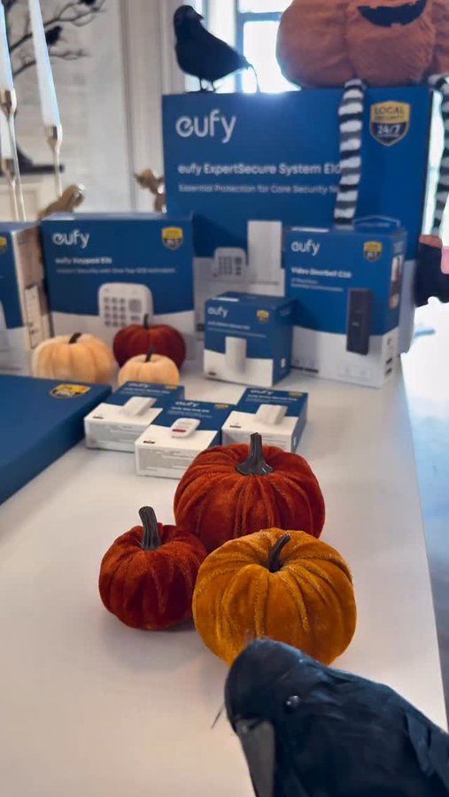 Instagram post by @gzdgunduz for Eufy. Caption reads: Keeping my family safe 24/7 — even when I’m not....