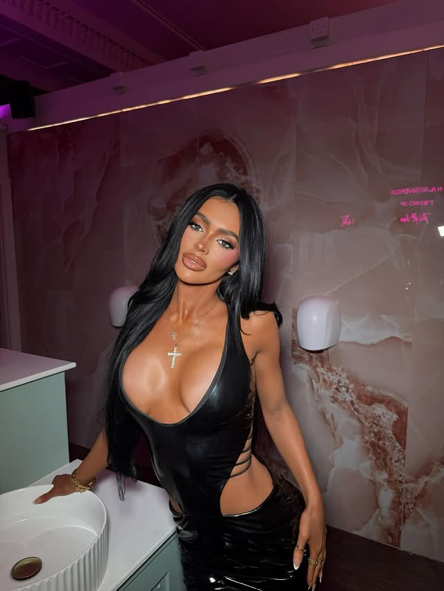 Instagram post by @hannaholiviakenyon for Outcast Clothing. Caption reads: a little dangerous🖤💋.. @outcastclothing.