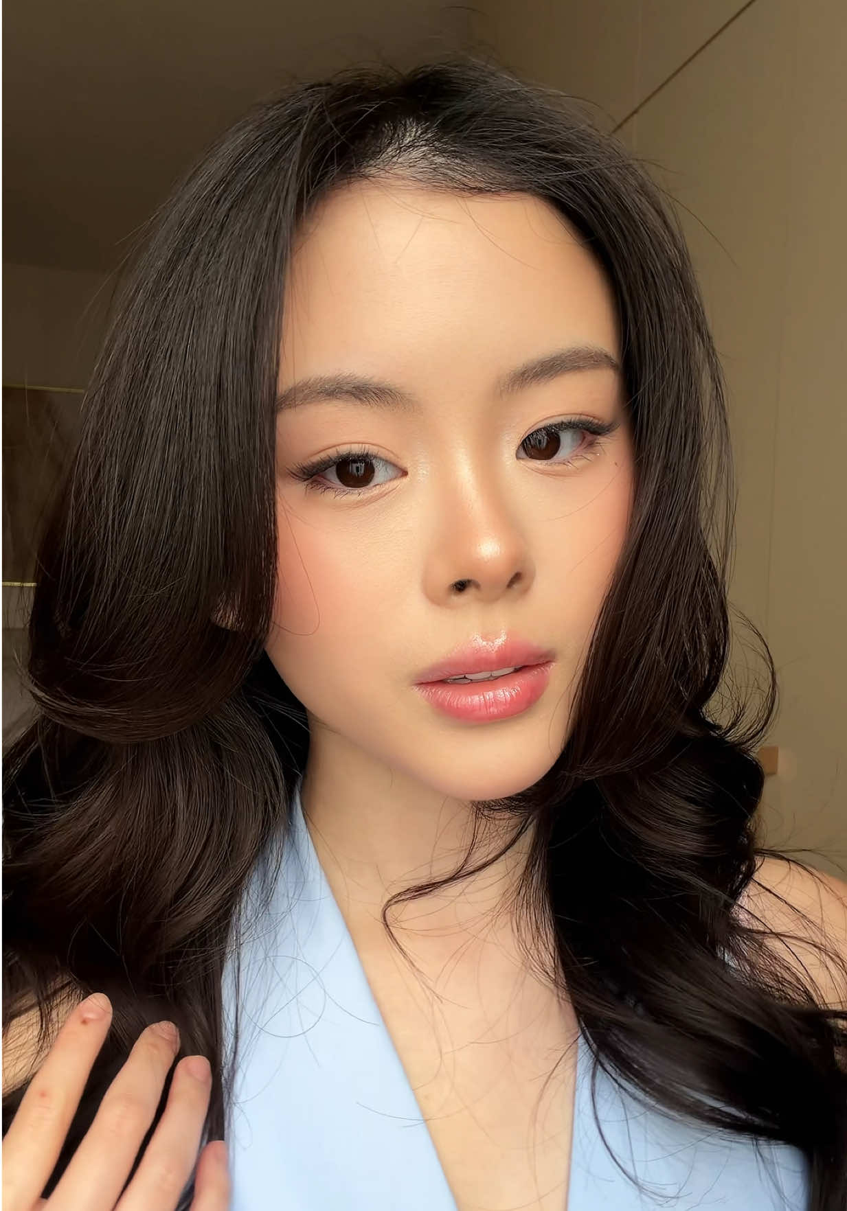 TikTok post by @clariceecutie for Bioré. Caption reads: [...] kulit, apply, lanjut makeup, beres @Biore....