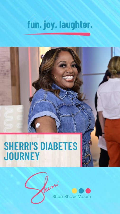 Instagram post by @sherrishowtv for FreeStyle Libre. Caption reads: In honor of World Diabetes Day, Sherri talks with....