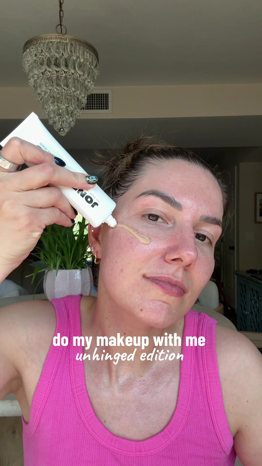 TikTok post by @adaatude for Mary Kay. Caption reads: [...] just enough tinted moisturizer (shade beige)....