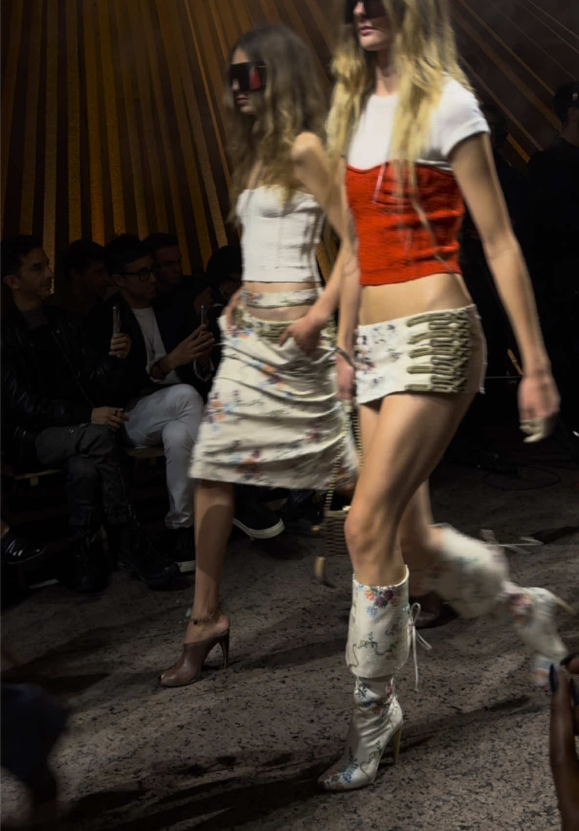 TikTok post by @ttaanyaa for Alexander McQueen. Caption reads: I CANT BELIEVE I JUST WITNESSED THAT @McQueen....