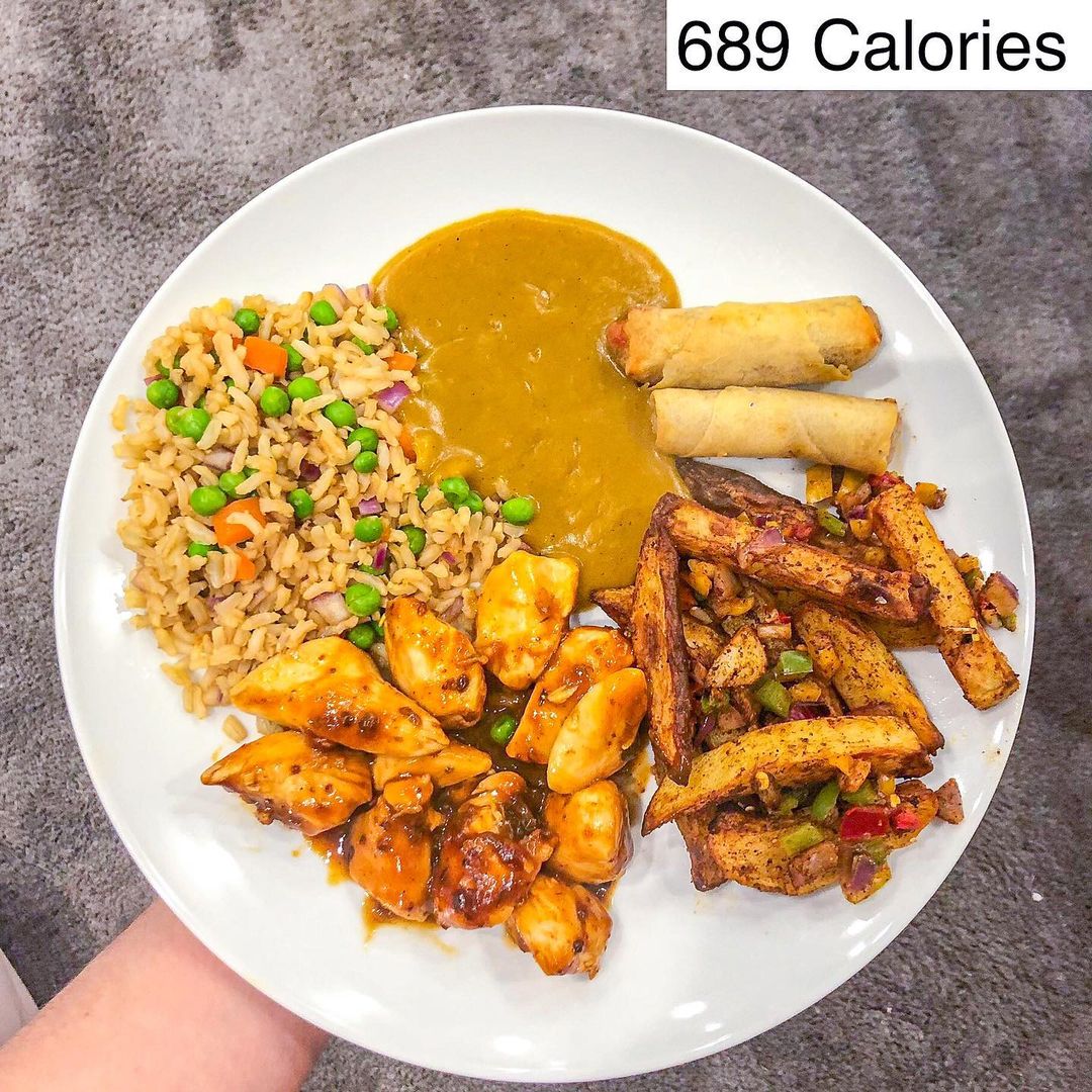 Instagram post by @balanced_bites__ for Spicentice. Caption reads: Chinese fakeaway🥰

Friday night fakeaway....