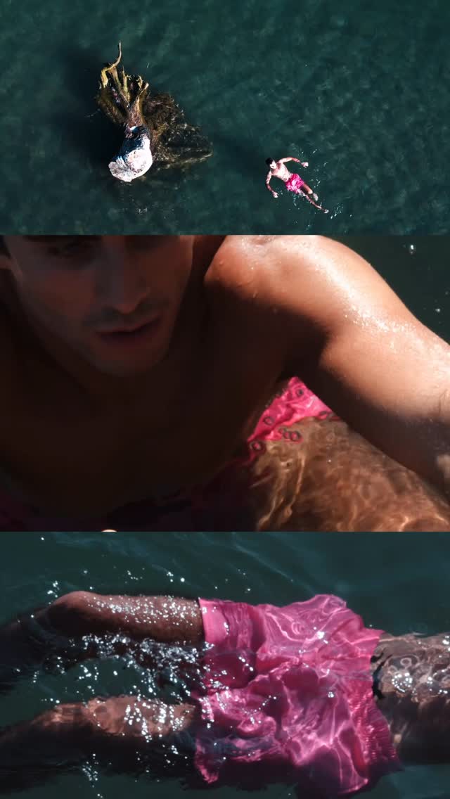 Instagram post by @hugopascualr for Nike Swim. Caption reads: Dive into now @nikeswim *ad.