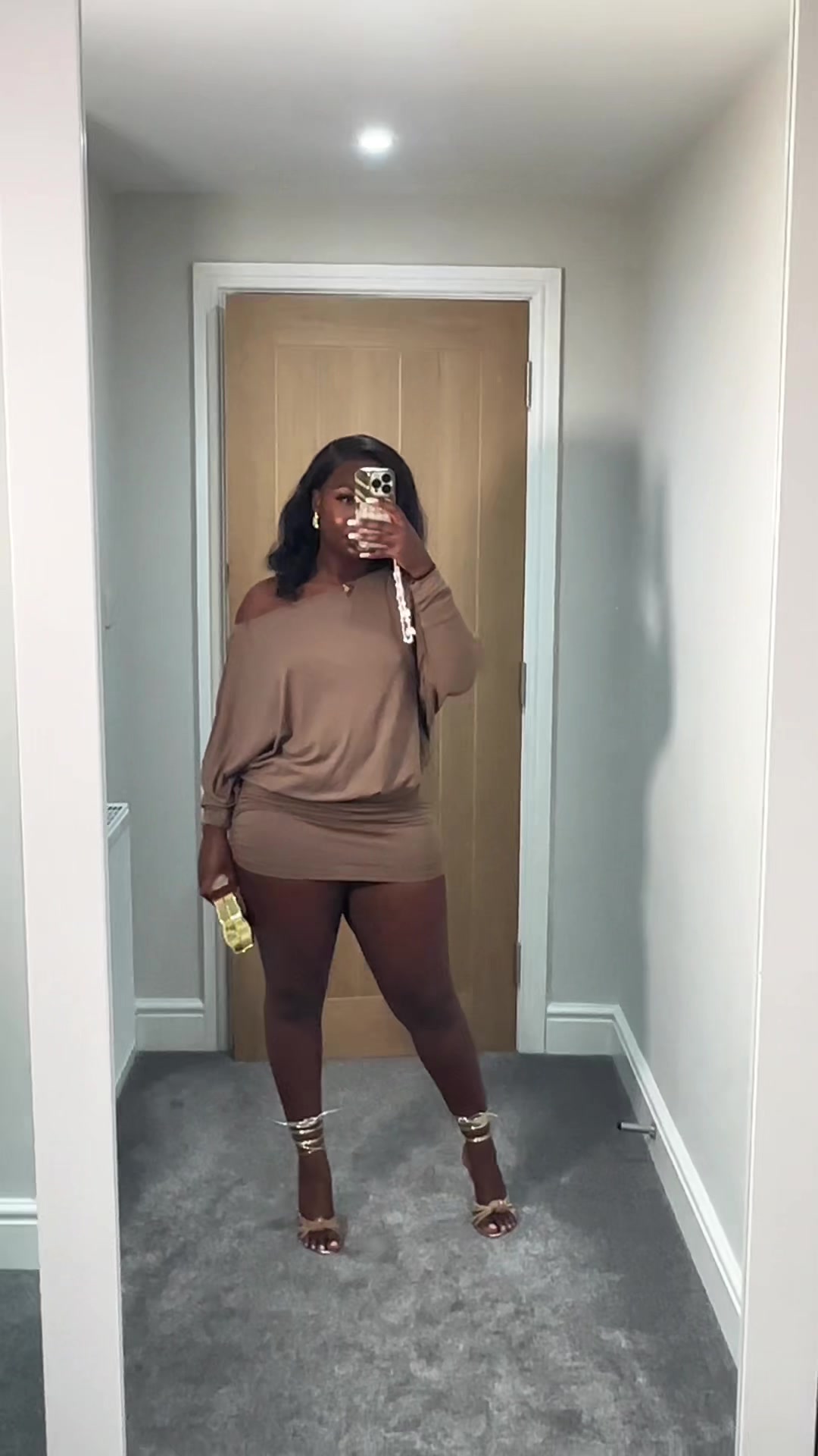 TikTok post by @kudzaisherose for Rebellious Fashion. Caption reads: [...] this dress I wore for friendsmas @Rebellious....