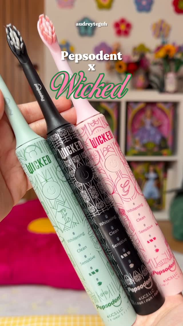 Instagram post by @audreyteguh for Tanya Pepsodent. Caption reads: Pepsodent x Wicked collab… THIS IS SO MAGICAL....