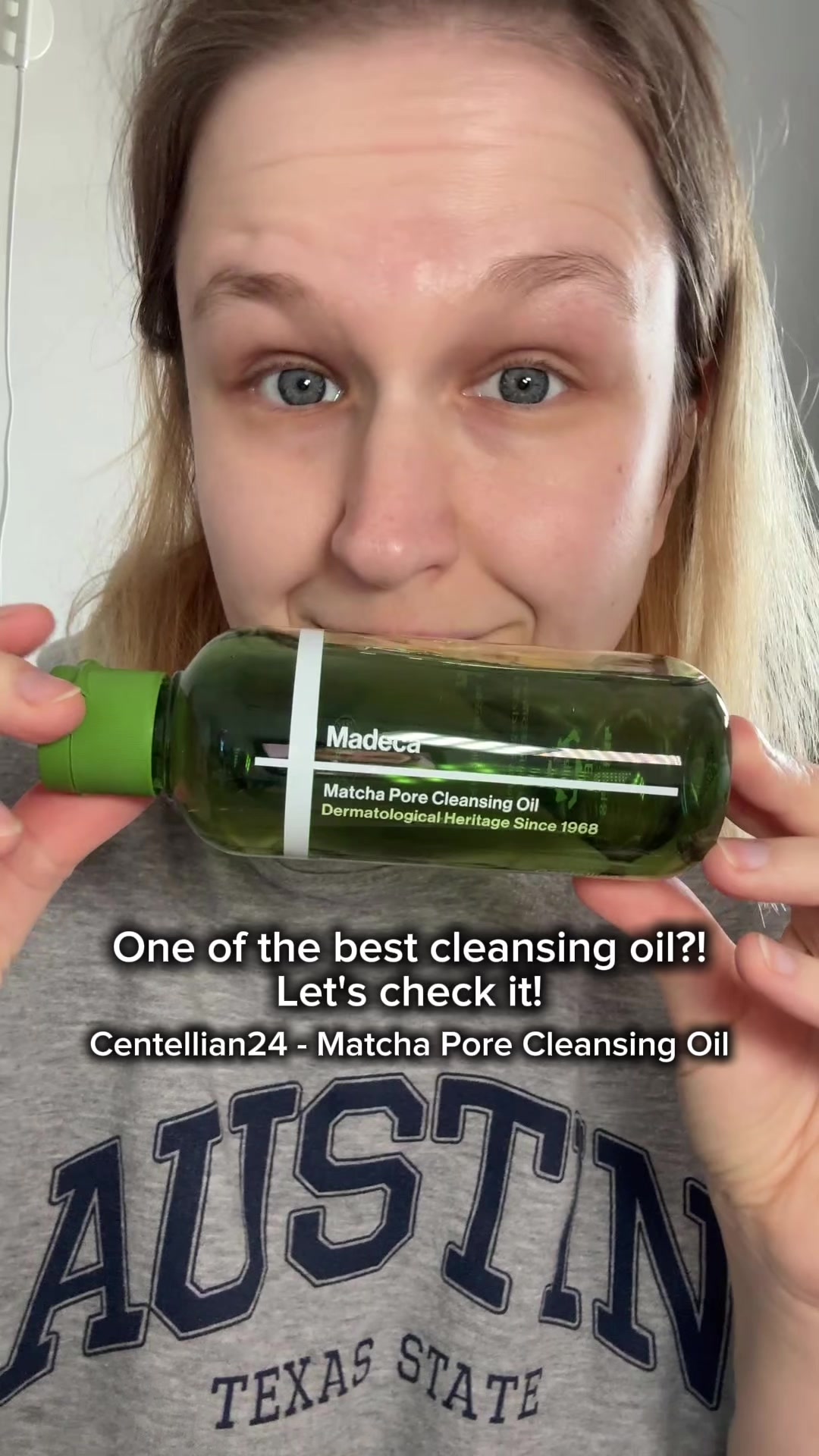 TikTok post by @annaxing94 for Picky. Caption reads: Loving the Centellian24 Matcha Cleansing Oil 🍵 It....