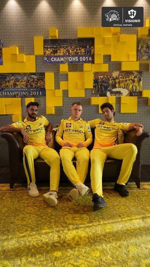 Instagram post by @chennaiipl for Vision11. Caption reads: What’s your cricket shower thought? 
Tell us in....