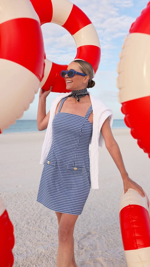 Instagram post by @blaireadiebee for Lilly Pulitzer. Caption reads: [...] red, white and blue from the newest....