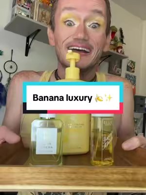TikTok post by @scottmoxie for Ellis Brooklyn. Caption reads: [...] Banana sunmilk lotion @Ellis Brooklyn....