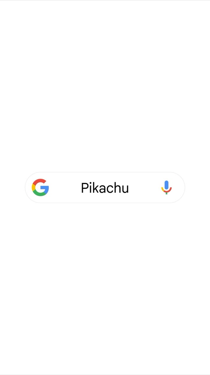 Instagram post by @pokemonnewsuk for Pokémon. Caption reads: Pokémon have been spotted on @google Search....