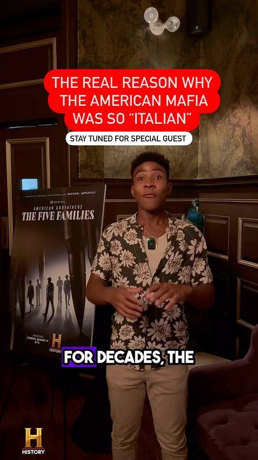 Instagram post by @kahlil.greene for HISTORY. Caption reads: [...] 👇

Tune in 8/11 at 8/7c on The HISTORY....