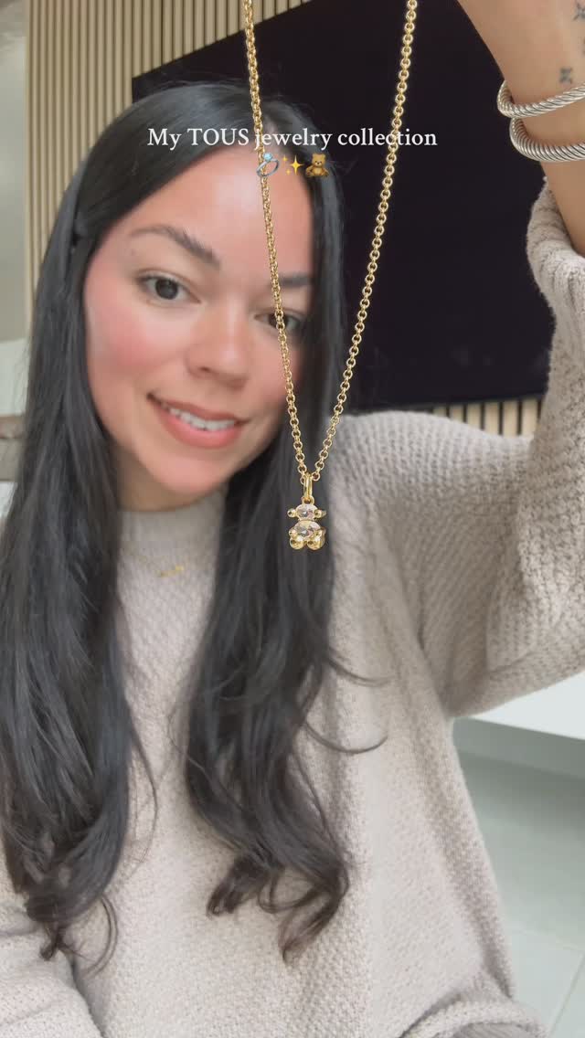Instagram post by @suheilysoutlet for TOUS. Caption reads: My @tousjewelry collection ✨💍🧸🤍.
