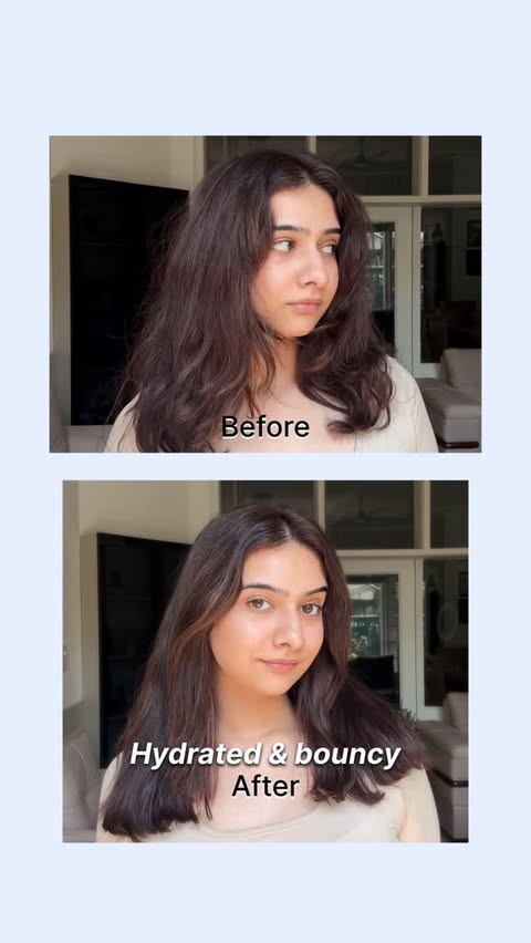 Instagram post by @_varnika.09 for Livon. Caption reads: [...] straightening session ✨💁🏻‍♀️ The new Livon....