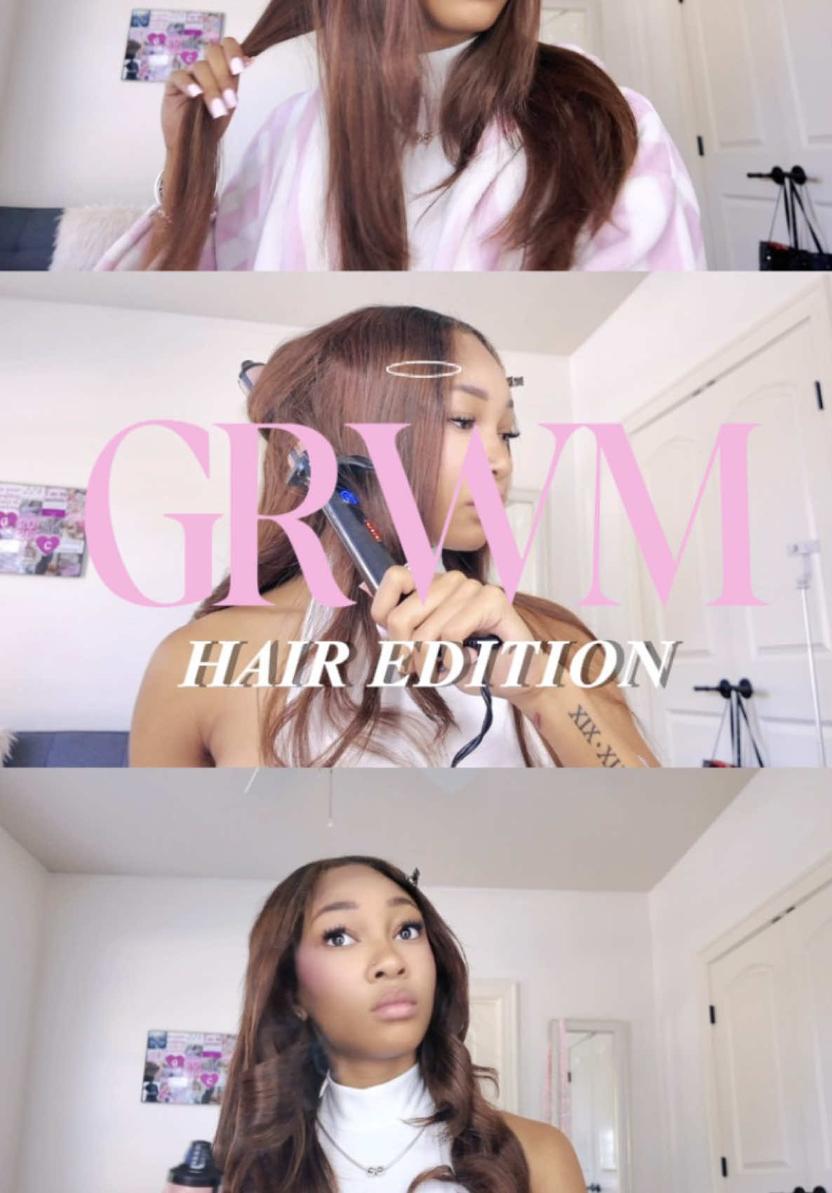 TikTok post by @gabriellecarsyn for Wequeen. Caption reads: Getting ready with @Wequeen store is my fav part....