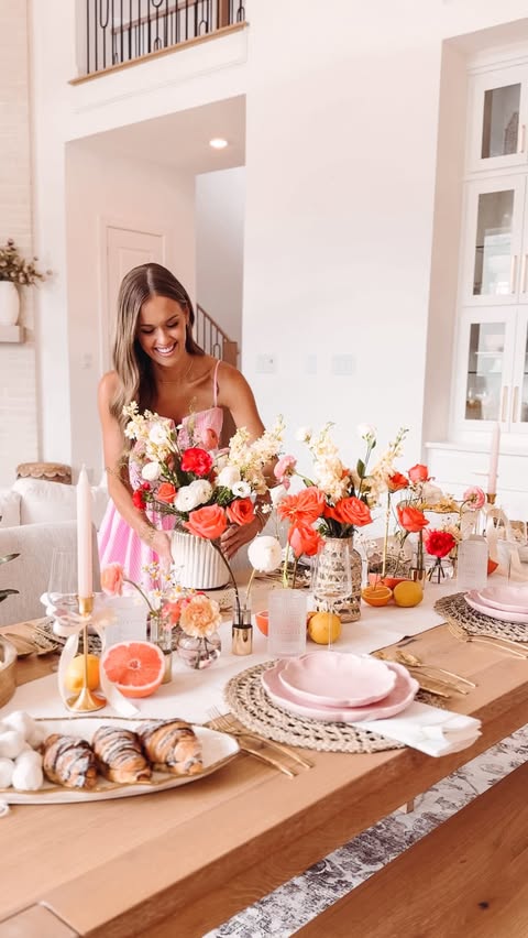 Instagram post by @sierra.honeycutt for Macy's. Caption reads: [...] care and the prettiest tablescape thanks....