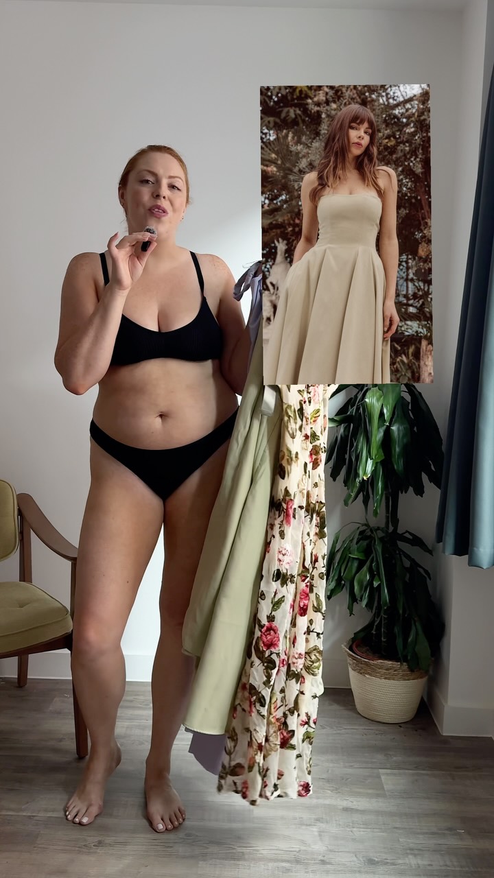 Instagram post by @thelizeditorial for Rare London. Caption reads: Websites that rarely have a midsize model - but....