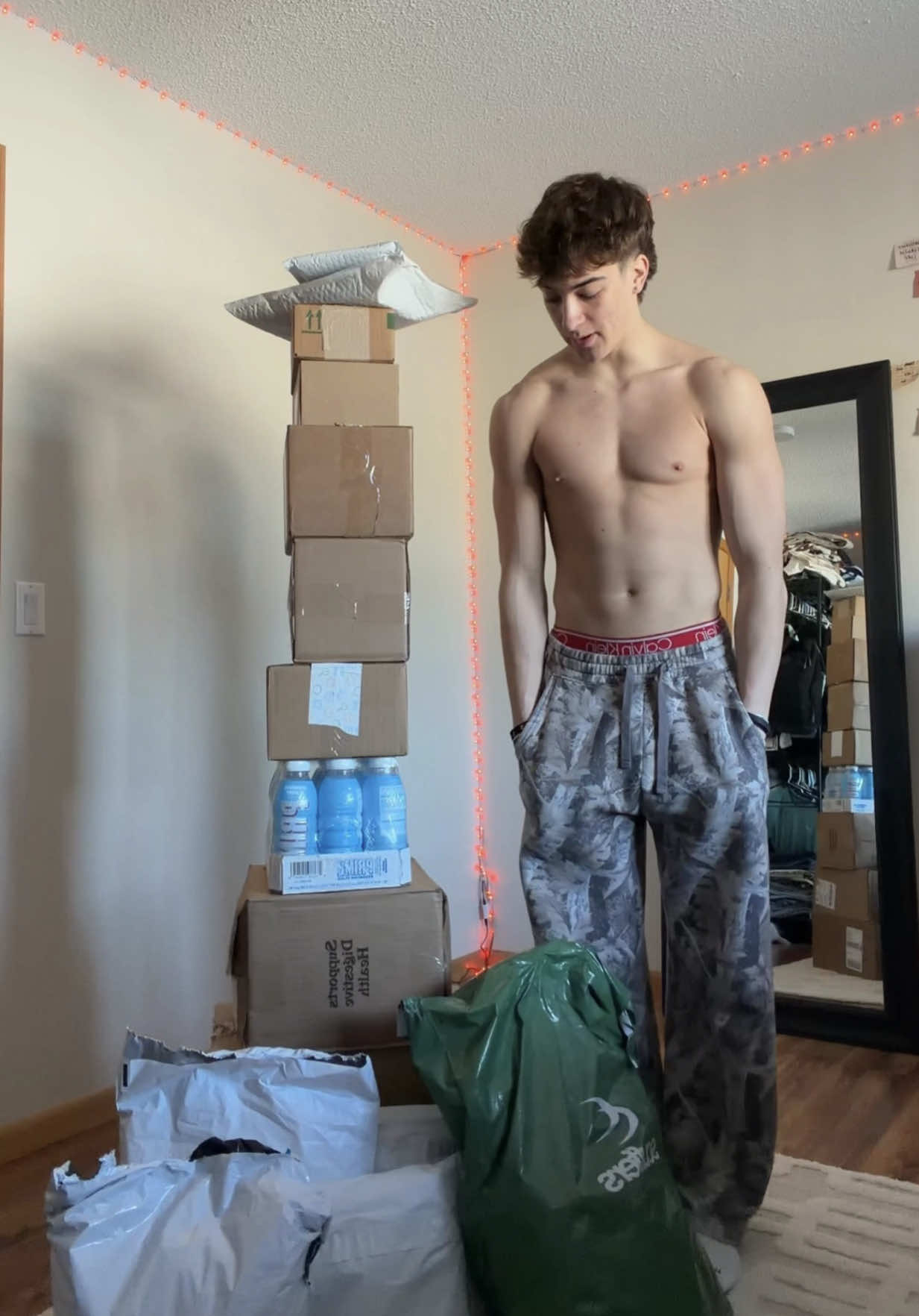 TikTok post by @thejimmyjensen for Grüns. Caption reads: Thank you so much!! @Haven Skin @grunsnutrition....