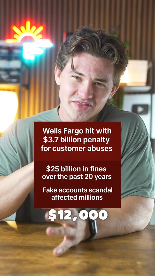 Instagram post by @ob_health.fit for Wells Fargo. Caption reads: If you are considering banking with Wells Fargo....
