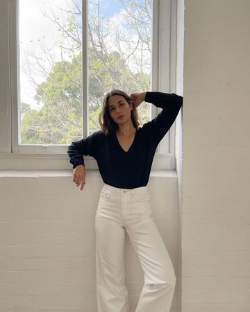 Instagram post by @harperandharley for Assembly Label. Caption reads: [...] updates to the wardrobe thanks to....