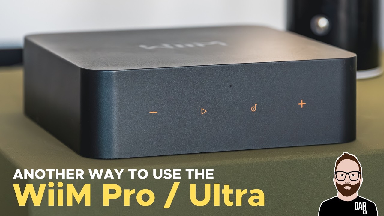 YouTube post by @DarkoAudio for Howl. Caption reads: WiiM's Pro & Ultra are MORE THAN just streaming....