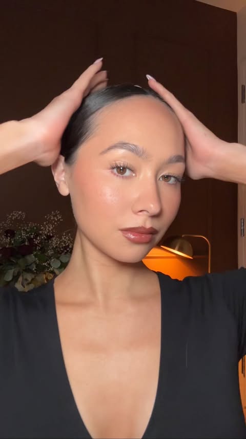 Instagram post by @zoekimkenealy for Chantecaille. Caption reads: [...] Products: @clarinsusa Double Serum....