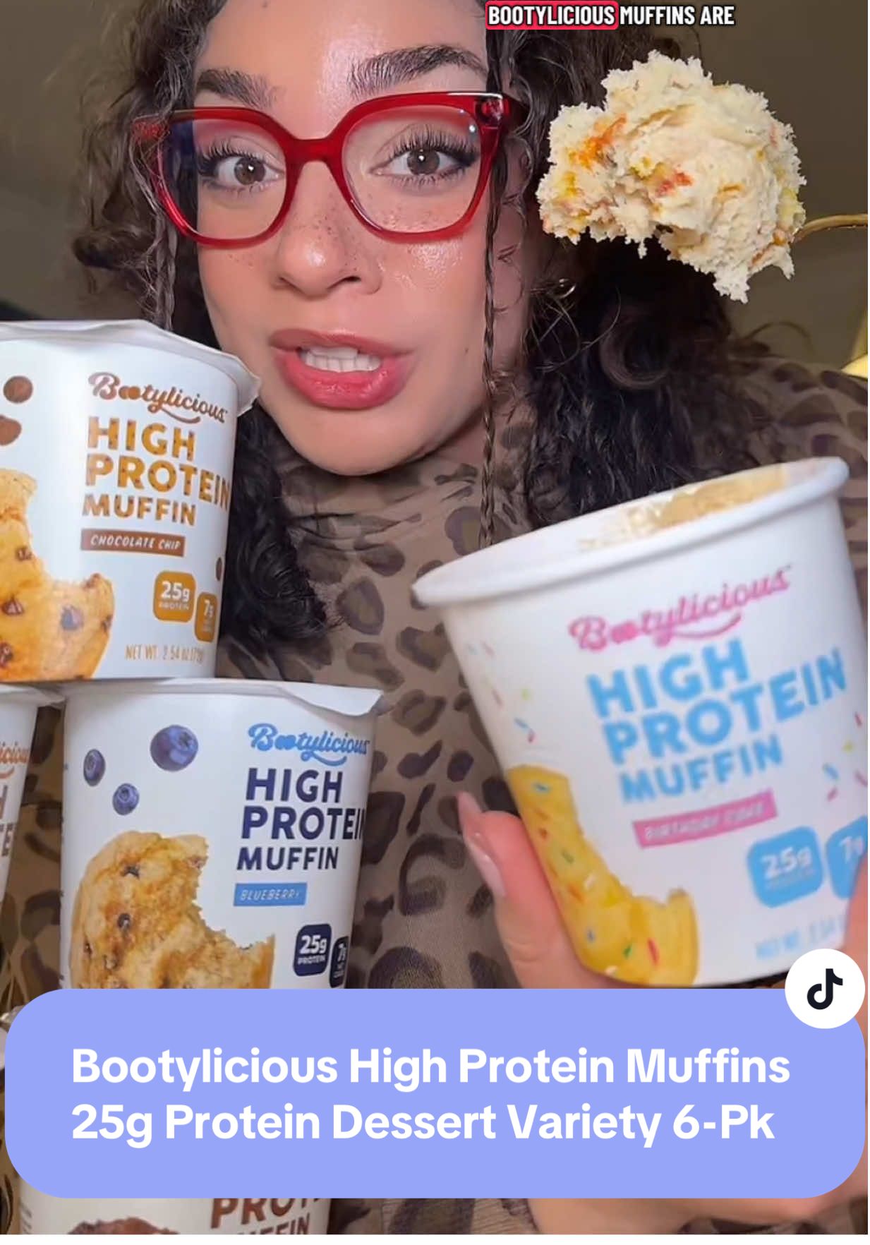 TikTok post by @leeleesfavfinds for Bootylicious Muffins. Caption reads: [...] #tiktokshopjumpstartsale @Bootylicious....