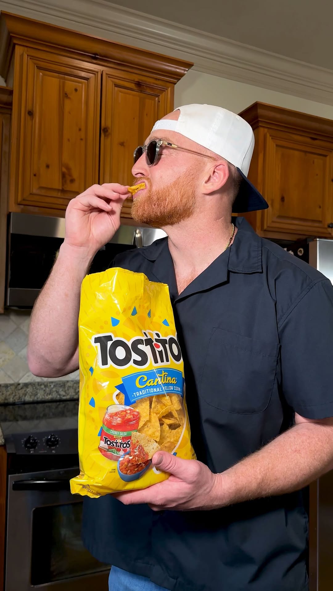 Instagram post by @geraldgruenig for Tostitos. Caption reads: #Tostitos_Partner Bring home the taste of the....