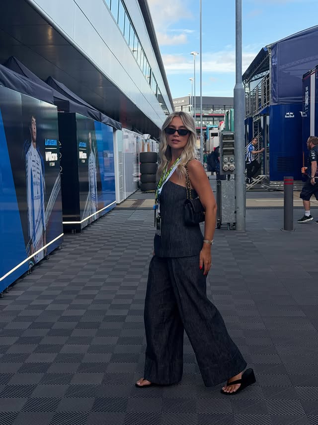 Instagram post by @hattiebourn for Marks & Spencer. Caption reads: my first f1🏎️🏁 wowwww what an amazing....