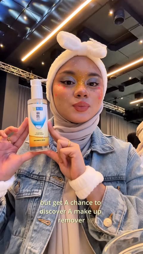 Instagram post by @tiysyaa for Hada Labo Singapore. Caption reads: Last time with hadalabo glow in the dark event ......