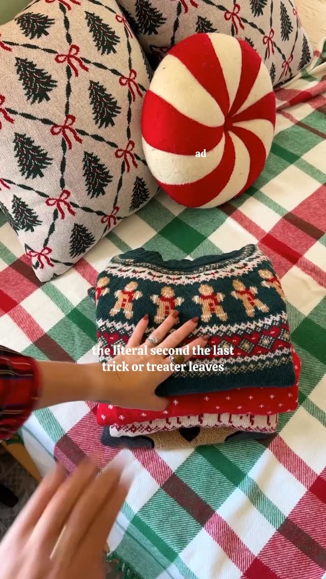 Instagram post by an influencer for HomeGoods. Caption reads: [...] magical time of year with @homegoods #ad....