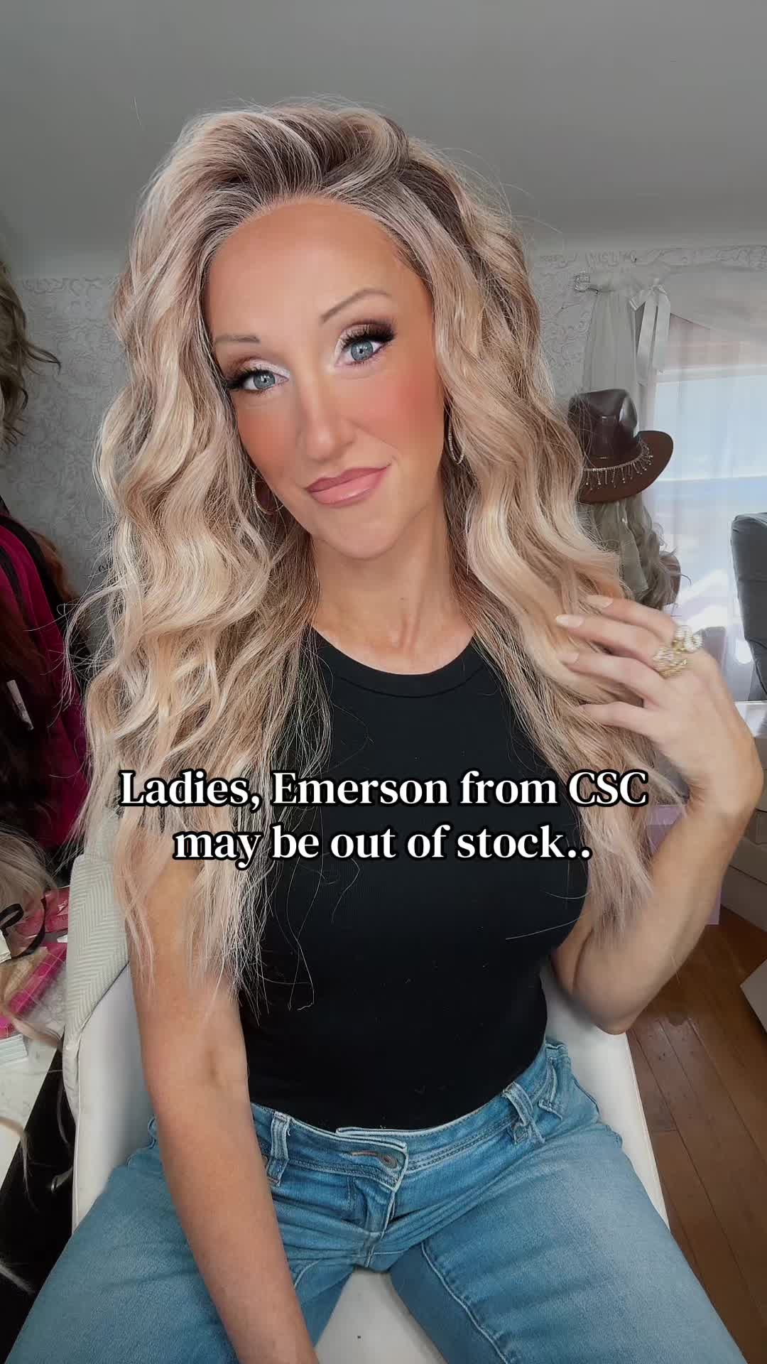 TikTok post by @jadiabeauty for Chelsey Smith Cosmetics. Caption reads: These beautiful styles are easy, effortless,....