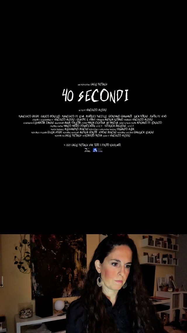 Instagram post by @lucialauraferrari for Eagle Pictures. Caption reads: È online il trailer ufficiale di 40 Secondi, un....