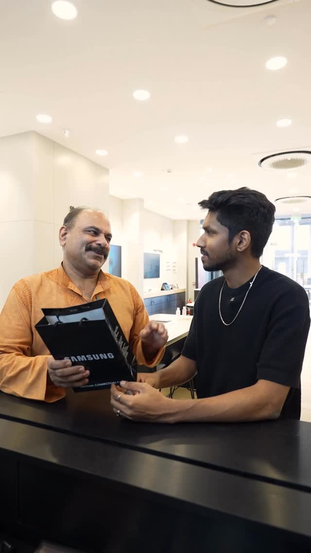 Instagram post by @dhirajjjjj_ for Samsung India. Caption reads: [...] #Viral #Trending @samsungindia #Ad . . . . .....