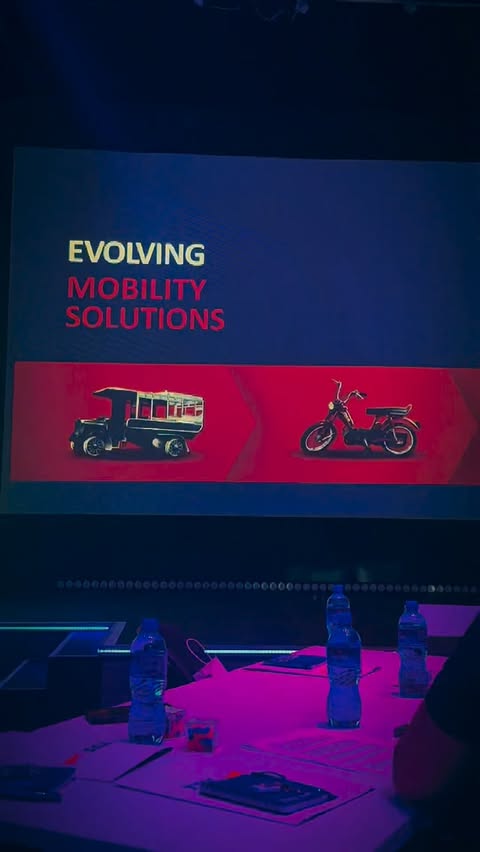 Instagram post by @young_prinzy for TVS Motor Company. Caption reads: One thing I really love about TVS is how....