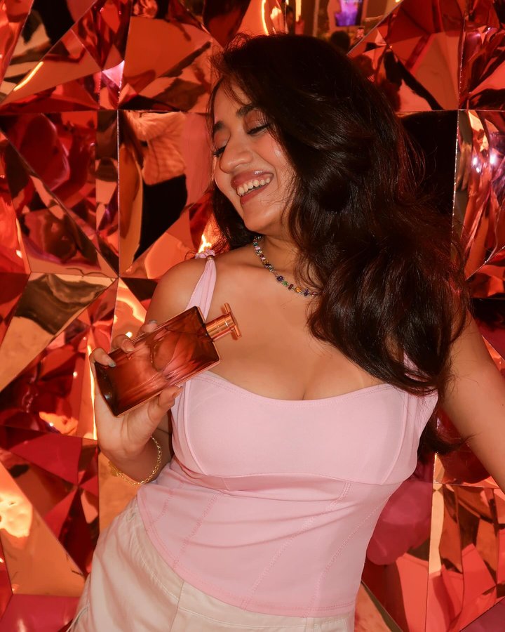 Instagram post by @bhavikamotwani for EL&N London. Caption reads: #Collab Power in every spritz ✨ @LancomeOfficial....