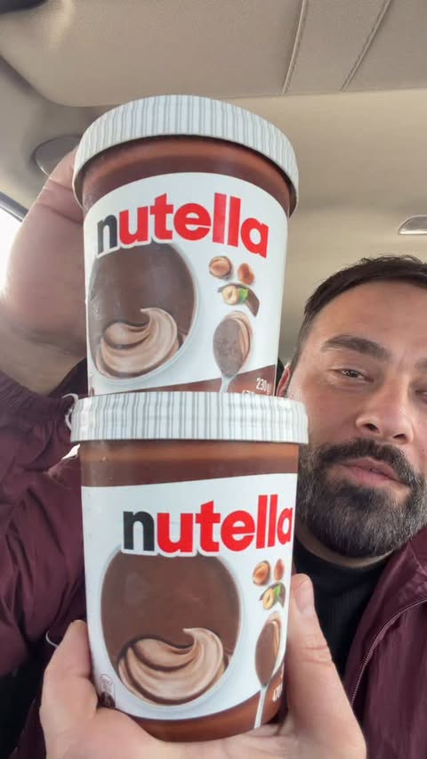 Instagram post by @nectoriouspapi for Nutella. Caption reads: Nutella Frozen Dessert Pot is FINALLY in [...].