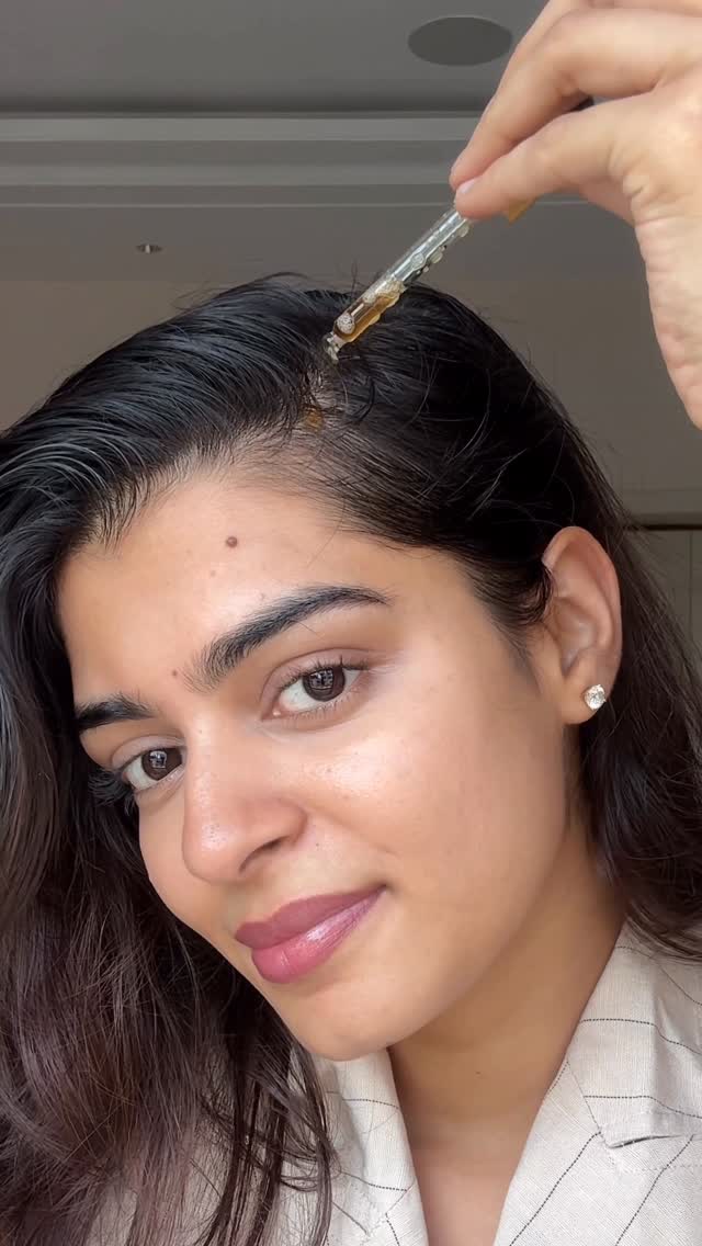 Instagram post by @_bhavnajain for Indulekha. Caption reads: Be honest when was the last time your hair....