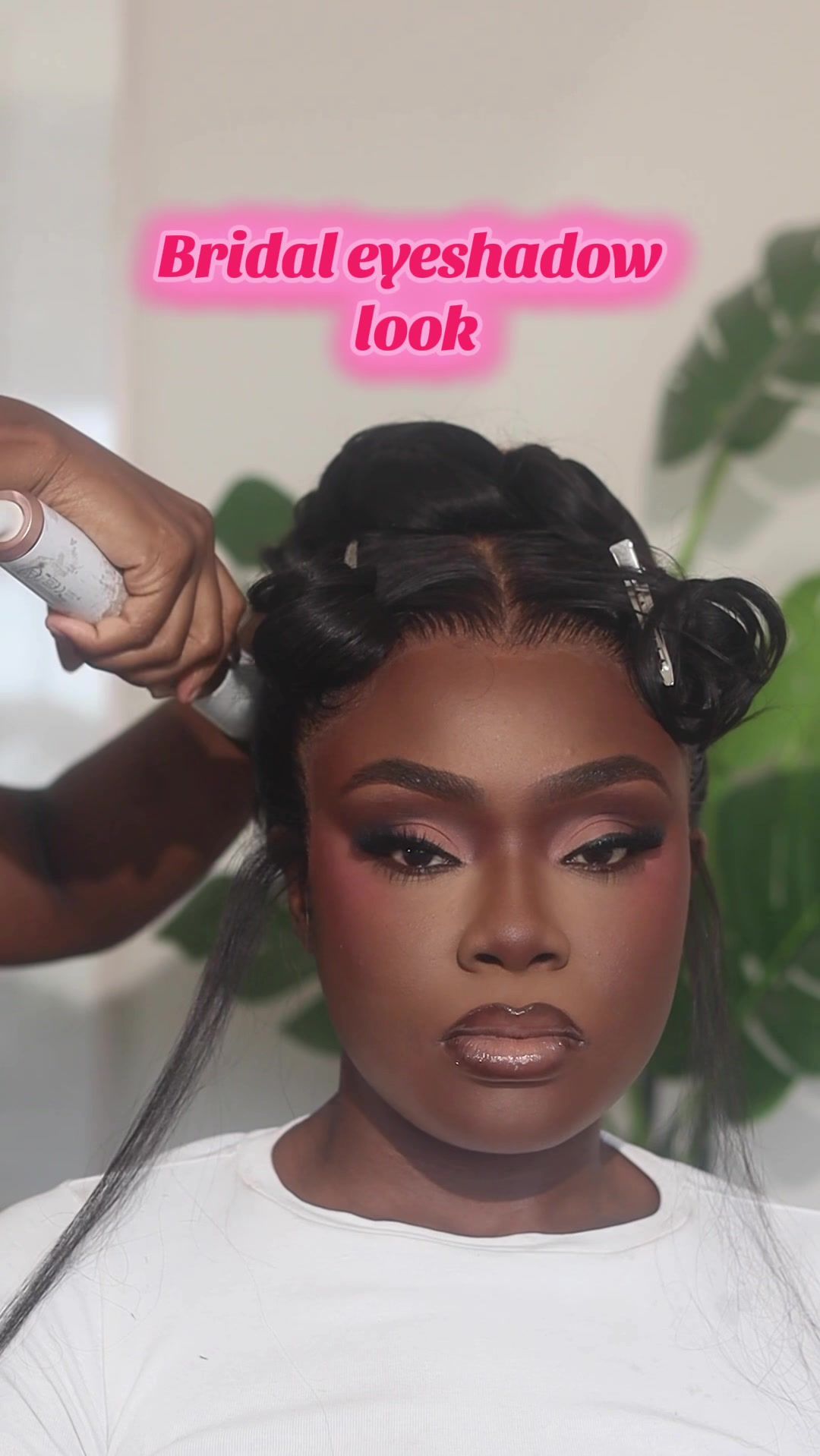 TikTok post by @ns.styles_ for Juvia’s Place. Caption reads: Replying to @diloya🦋  Eyeshadow look details!!....