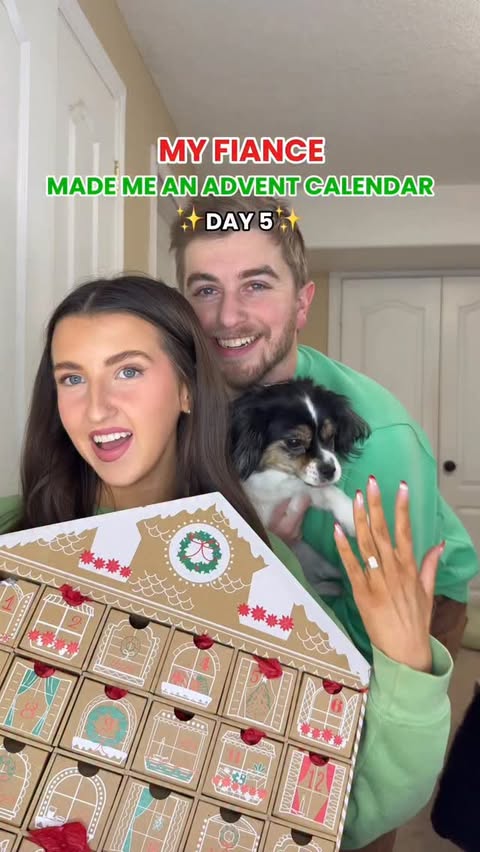 Instagram post by @kalevine_ for Kinder. Caption reads: Day 5 🎁✨He got me this because he pays attention....