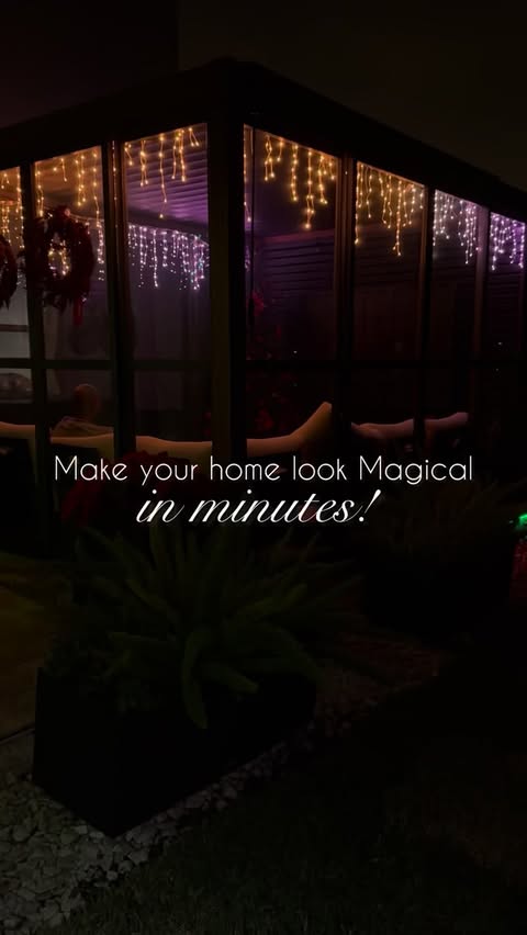 Instagram post by @islandgal_5homedecor for Govee. Caption reads: Installation takes minutes!

Our @goveeofficial....