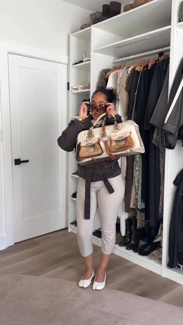 Instagram post by @nazjaa for Poshmark. Caption reads: style fall essentials with me 🤎✨🍂@poshmark....