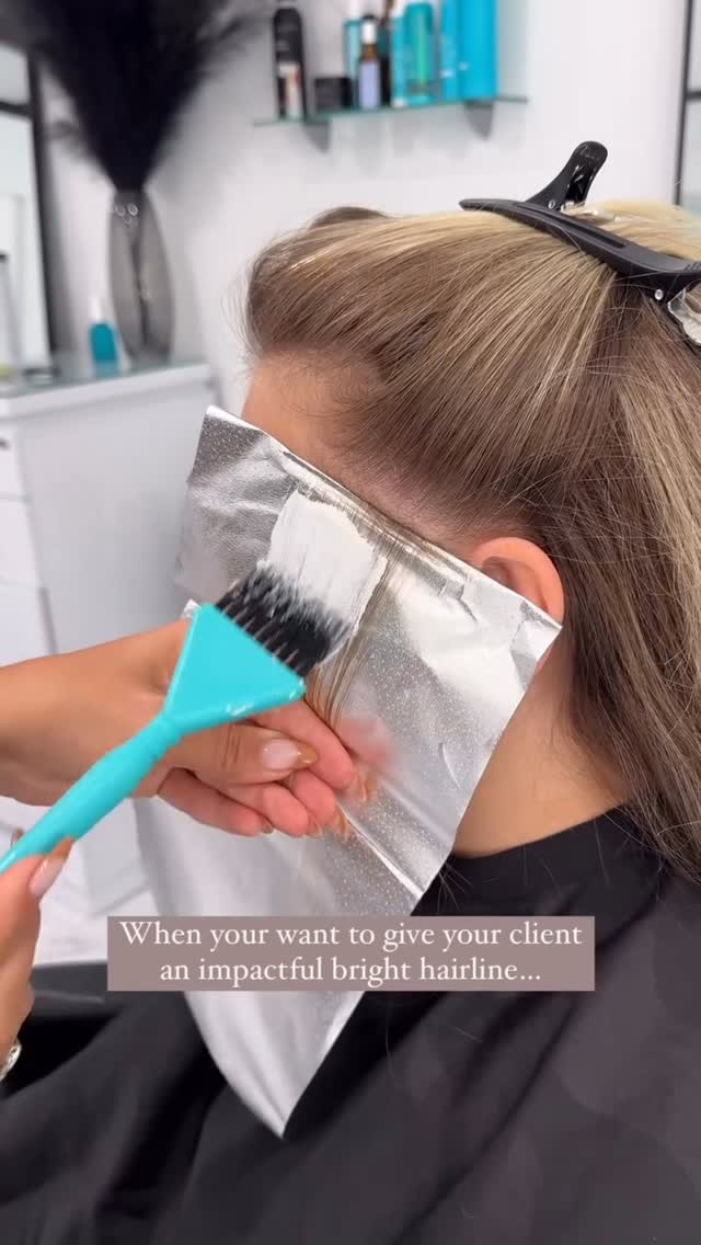 Instagram post by @jessicascotthair for Moroccanoil. Caption reads: [...] Using my favorite lightener room....