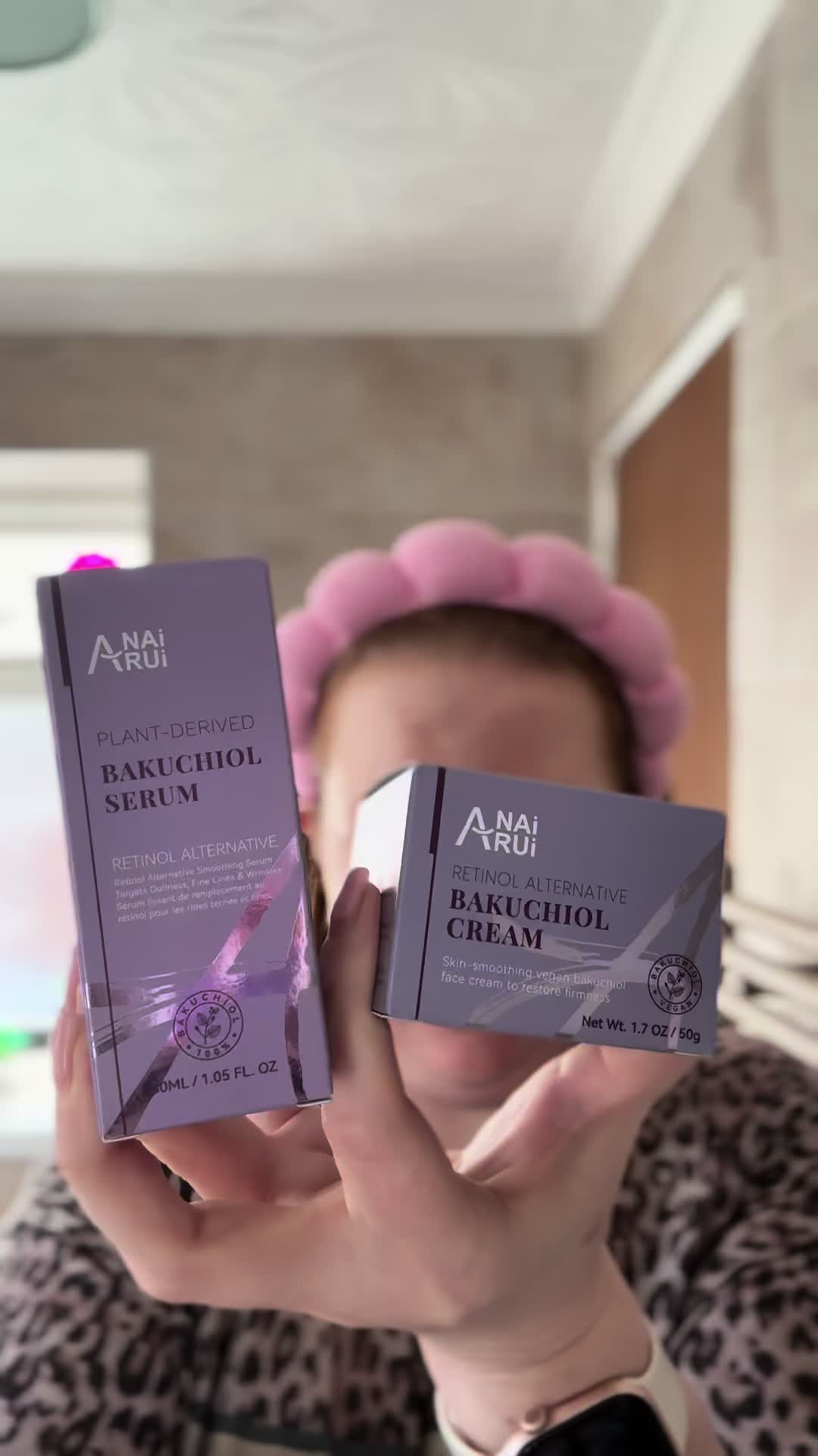 TikTok post by @thelifeofjade86 for ANAIRUI Skin Care. Caption reads: Ad/Gifted Try a new skincare brand with me....