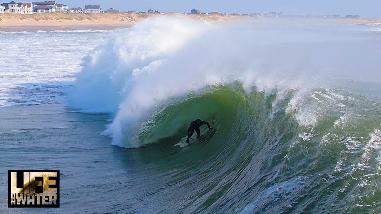 YouTube post by @brettbarley for RinseKit. Caption reads: FIRING Spring SURF!  No One Out.